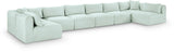 Shaggy - 8 Piece Modular U-Shaped Armless Sectional