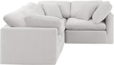 Indulge - Velvet 4 Piece Modular Corner Sectional