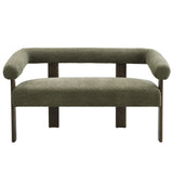Modern Round Armrest Loveseat