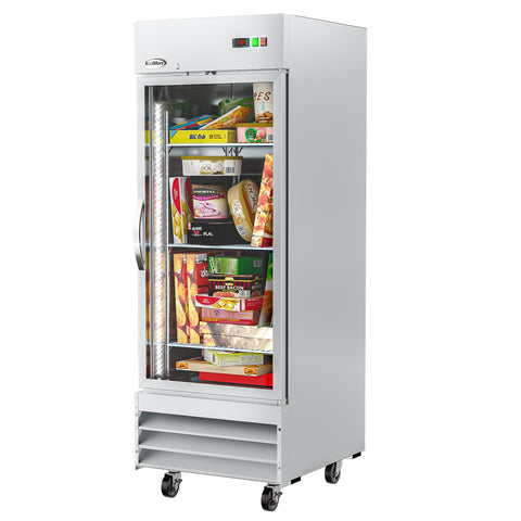 29 in. One Glass Door Reach-In Freezer 23 cu ft. RIF-1D-GD.