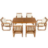 7 Piece Outdoor Patio Dining Set With Removable Cushions