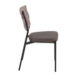Tania - Braided Contemporary Chair With Faux Leather Seat (Set of 2)