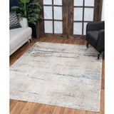 Elegance - 5'3" X 7'3" Area Rug - Ivory, Polyester
