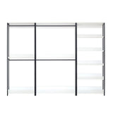 Fiona - Freestanding 3 Tower System Walk In Closet With 7 Shelf Wood And Metal Frame - White