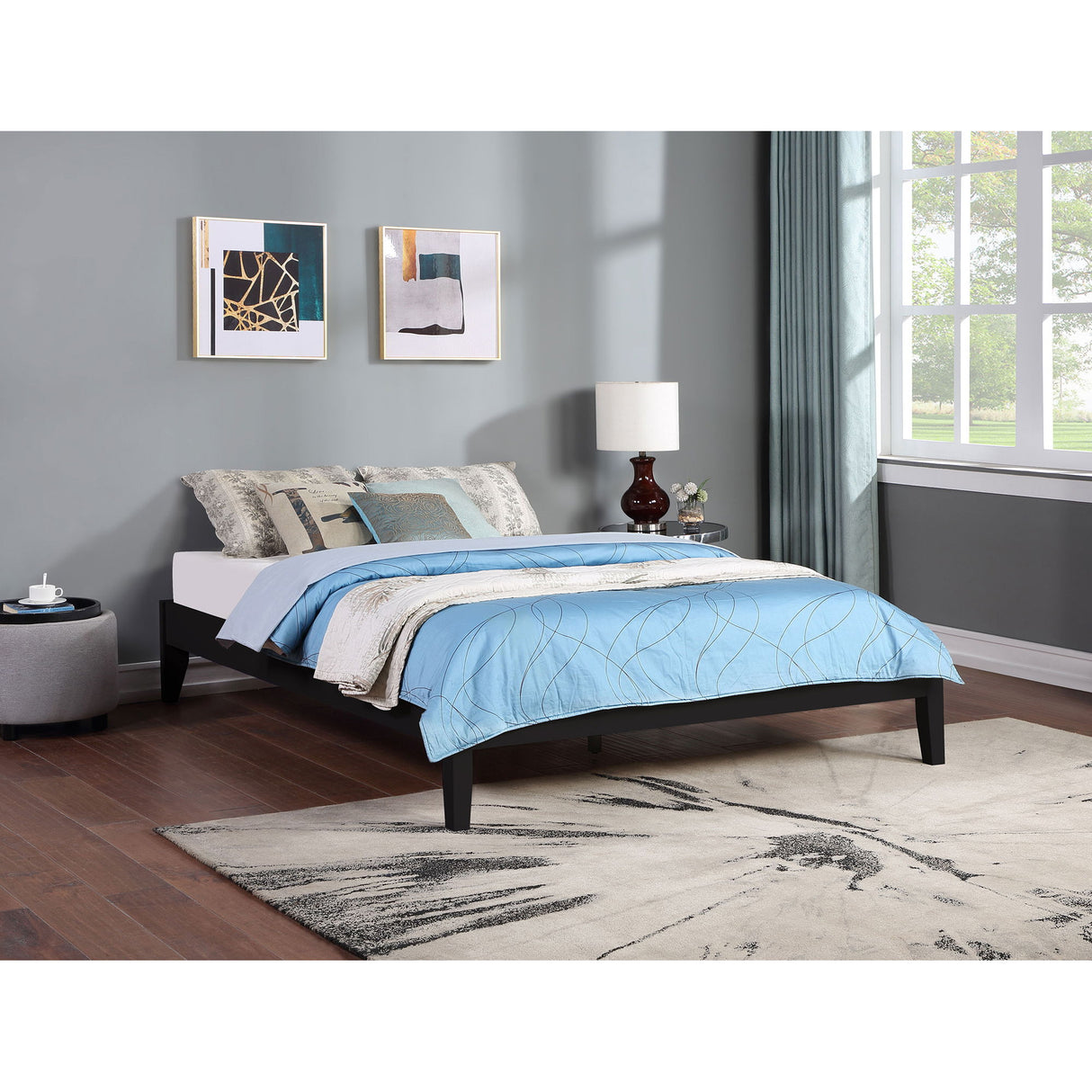 Ridgeview - Queen Storage Panel Bed With Low Profile Design - Black