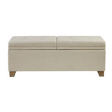 Soft Close Upholstered Storage Bench, Convenient Design