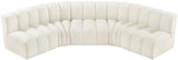Arc - Velvet 5 Piece U-Shaped Modular Sofa