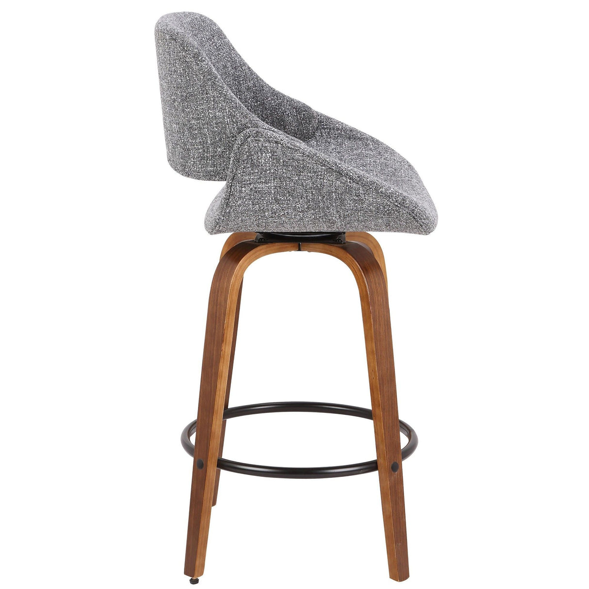 Fabrico - 26" Fixed-Height Counter Stool (Set of 2) - Walnut Frame