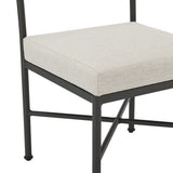 Leni - Outdoor Side Chair With Cushions And Powder Coated Aluminum Frame (Set of 2) - Moonveil / Warm Gray