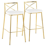 Modern Charlotte - 30" Fixed-Height Barstool (Set of 2)