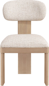 Timbra - Linen Textured Fabric Upholstered Dining Chair (Set of 2) - Natural Base