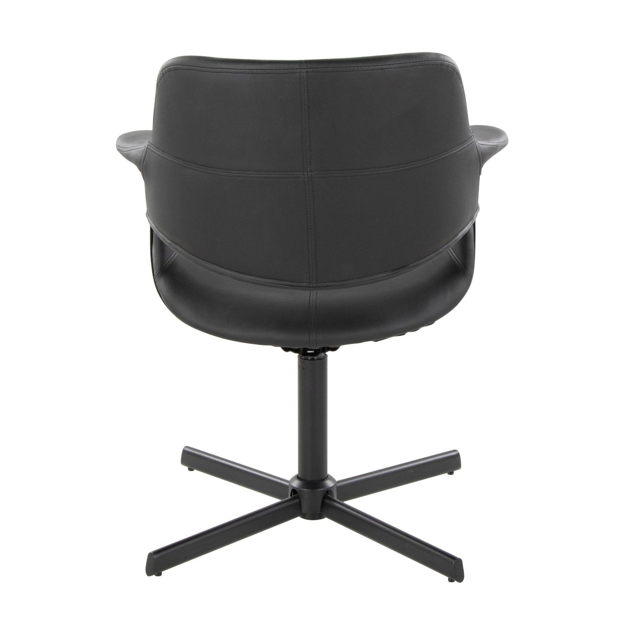Vintage Flair - Mid-Century Modern Swivel Accent Chair With X-Pedestal Base