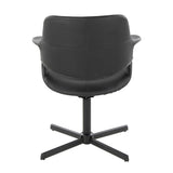 Vintage Flair - Mid-Century Modern Swivel Accent Chair With X-Pedestal Base