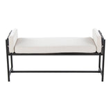 Kari - Farmhouse Bench - Gray Wood