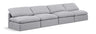 Indulge - Linen 4 Seat Modular Armless Sofa