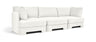 Hammond - Velvet Performance Fabric Upholstered 3 Piece Sofa