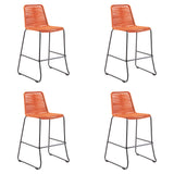 Shasta - 30" Outdoor Metal And Rope Stackable Barstool