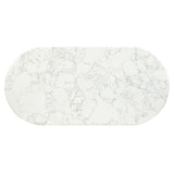 Zayn - Dining Table - White Natrual Marble Top & White
