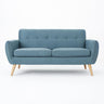 Modern Loveseat Sofa With Button Tufted Backrest