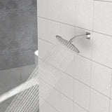 Elegant 6" Shower Arm With Flange, Stainless Steel Construction For Rain Shower Heads