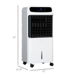3 In 1 Ice Cooling Fan With Evaporative Cooling, Portable Swamp Cooler - White
