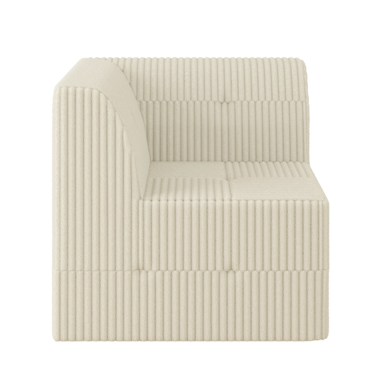 Modern Minimalist Corduroy Corner Sofa Sleeper