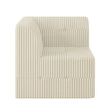 Modern Minimalist Corduroy Corner Sofa Sleeper
