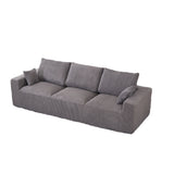 Modular Sectional Sofa With Extra Wide Cushion, USB / Type C Charger, Petal Armrest