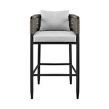 Alegria - Outdoor Patio Bar Stool With Cushions