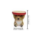 Capybara Shaped Apple Slice Stool, Animal Figurine Decor, Indoor Outdoor Seat - Brown / Tan