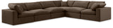 Comfy - 6 Piece Velvet Modular Corner Sectional