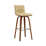 Vienna - 30" Swivel Bar Stool - Walnut Wood