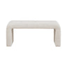 Modern Contemporary Boucle Waterfall Bench
