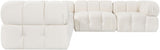 Orin - Velvet 5 Piece Modular Corner Sectional