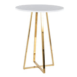 Cosmo - Counter Table - Gold Metal