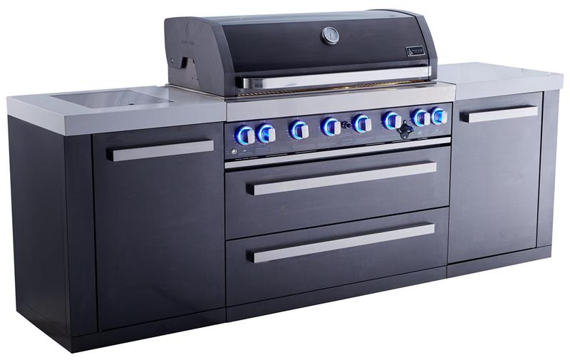 Mont Alpi 805 Black Stainless Steel Island - (MAI805BSS)