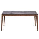 Bevis - Dining Table - Engineered Stone Top & Walnut
