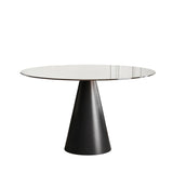 Round Dining Table, For 2 - 4 People - Black / Brown