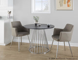Canary - Cosmo Dining Table - Silver Base