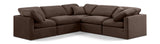 Indulge - Velvet 5 Piece Modular Corner Sectional