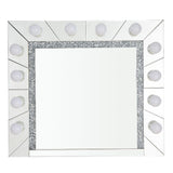 Noralie - 28" Accent Mirror - Mirrored & Faux Diamonds