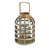 Decorative Lantern With Handle, Wooden Lantern For Indoor Outdoor, Home Garden Wedding