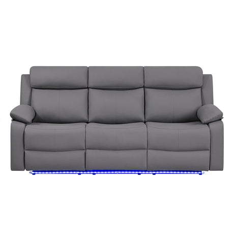 Blanche - Reclining Set With LED Lights With Pillow Top Arms