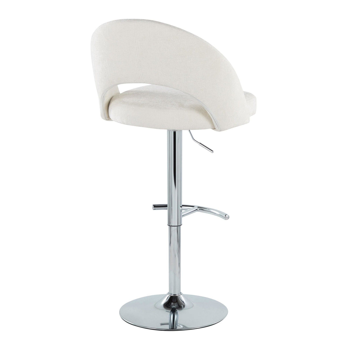 Renee - Adjustable Barstool (Set of 2) - Chrome Base
