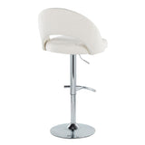 Renee - Adjustable Barstool (Set of 2) - Chrome Base