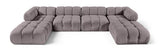 Orin - Velvet 6 Piece Modular Double Chaise Sectional