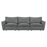 Eaden - Power Sofa With Sleeper - Gray Chenille