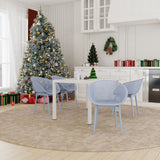 4 Pack Lounge Chair Set With Long Table