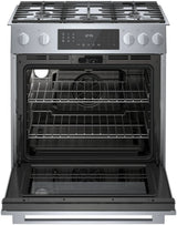 Bosch HGIP056UC gas range with oven door open