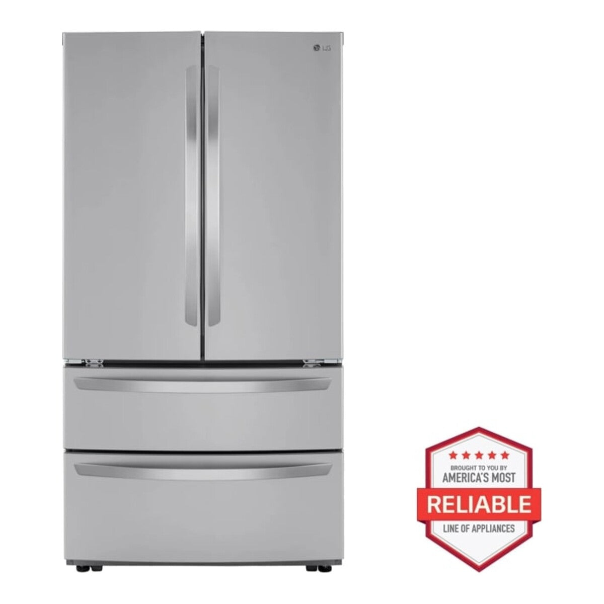 LG LMWS29626S French Door Refrigerator - front view